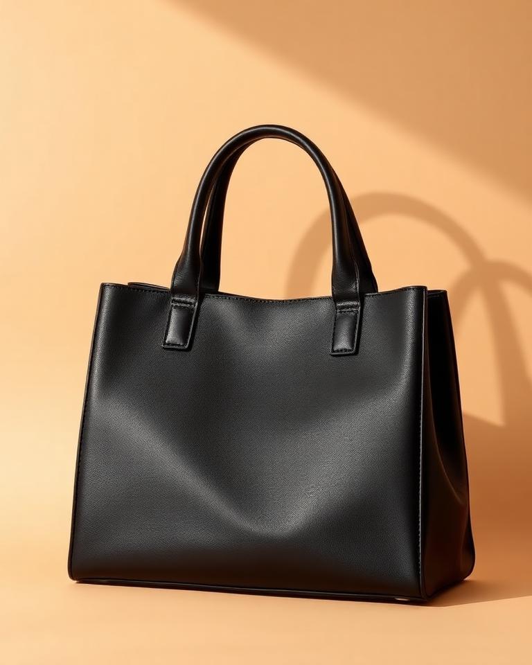 Mango Structured leather tote